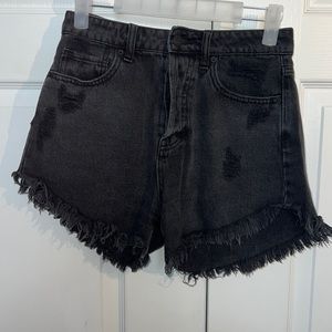 Target high waist black shorts